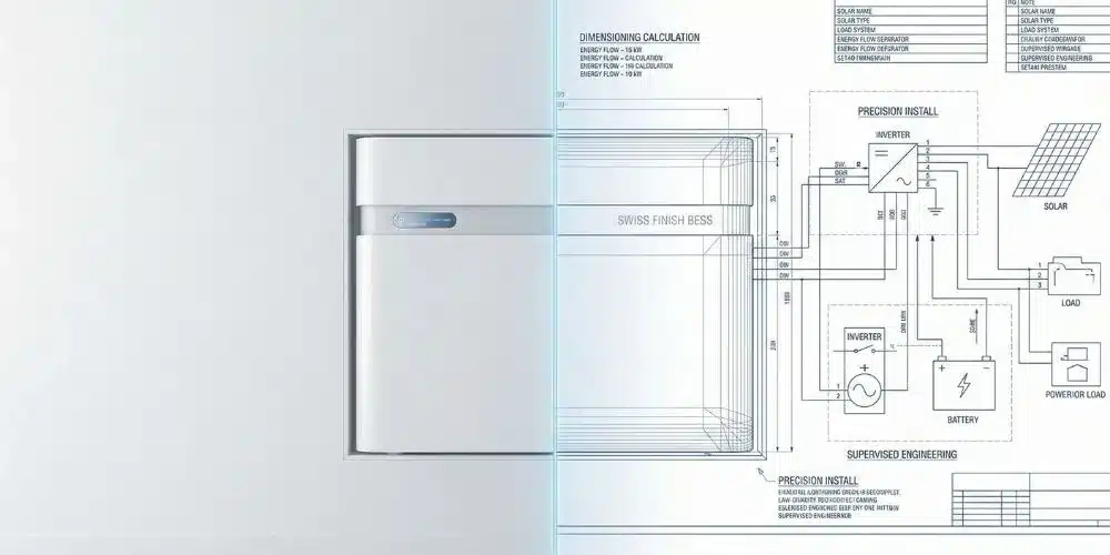Système de stockage par batterie (BESS) mural avec onduleur hybride pour l'optimisation de l'autoconsommation et le peak shaving. impulse